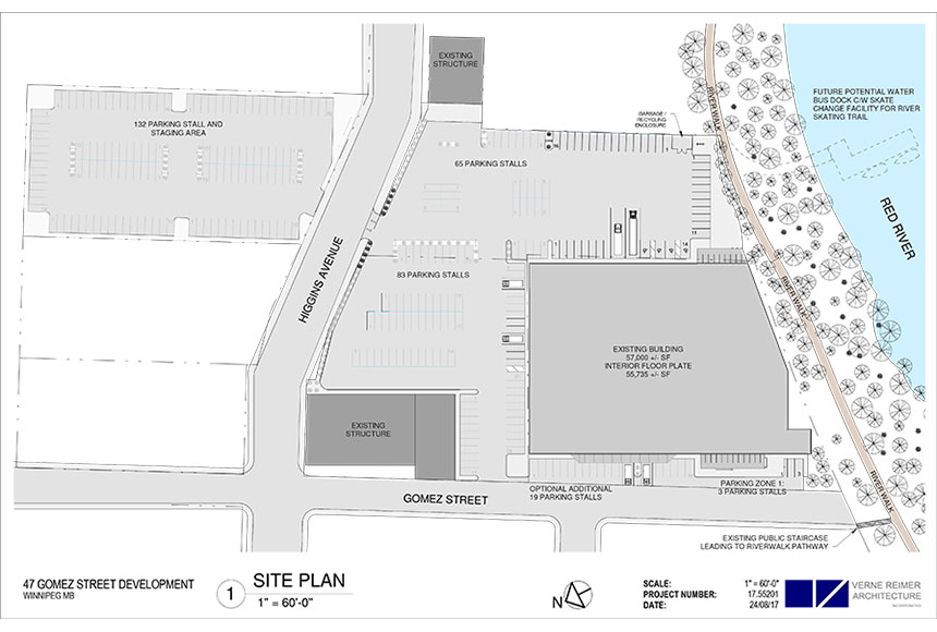 Map & layout of Manitoba Film Studios in Winnipeg